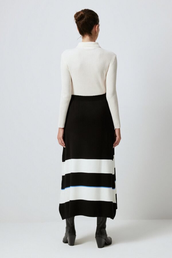 STRIPED KNITWEAR SKIRT WITH ELASTIC WAIST - Image 4