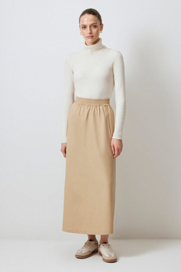 POCKET GABARDINE SKIRT