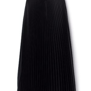 PLEATED SATIN SKIRT