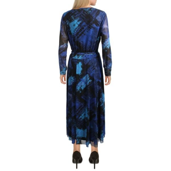 Anne Klein Womens Printed Calf Midi Dress - Image 3